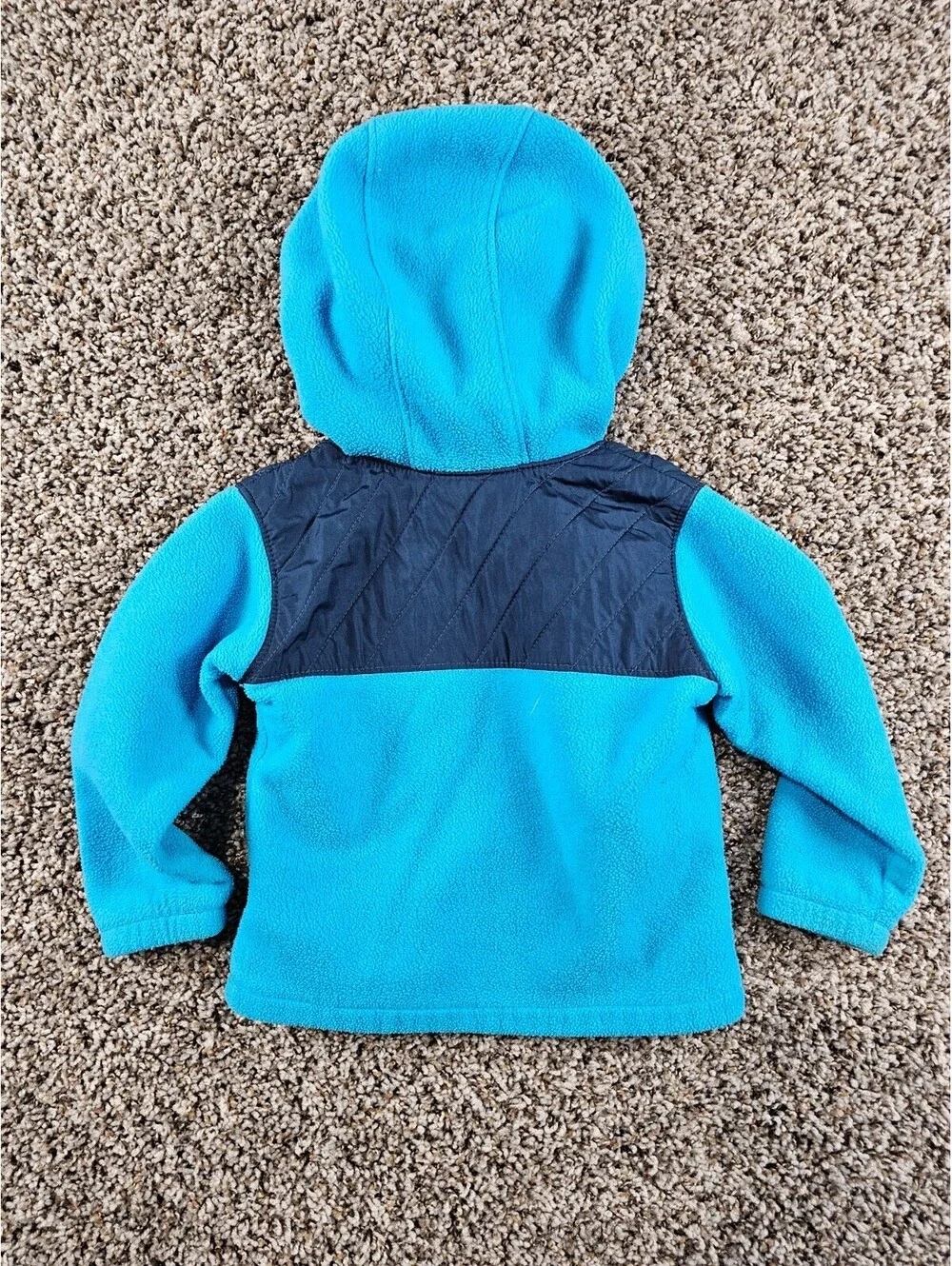 Columbia Toddler Boys Sz 2T Zip Up Hooded Fleece Jacket Blue